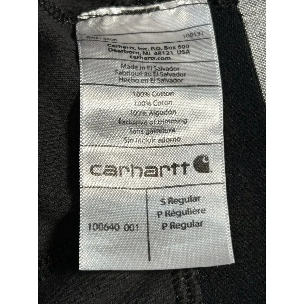 Carhartt Force Heavyweight Cotton Thermal Base Layer Bottom Mens Small Black